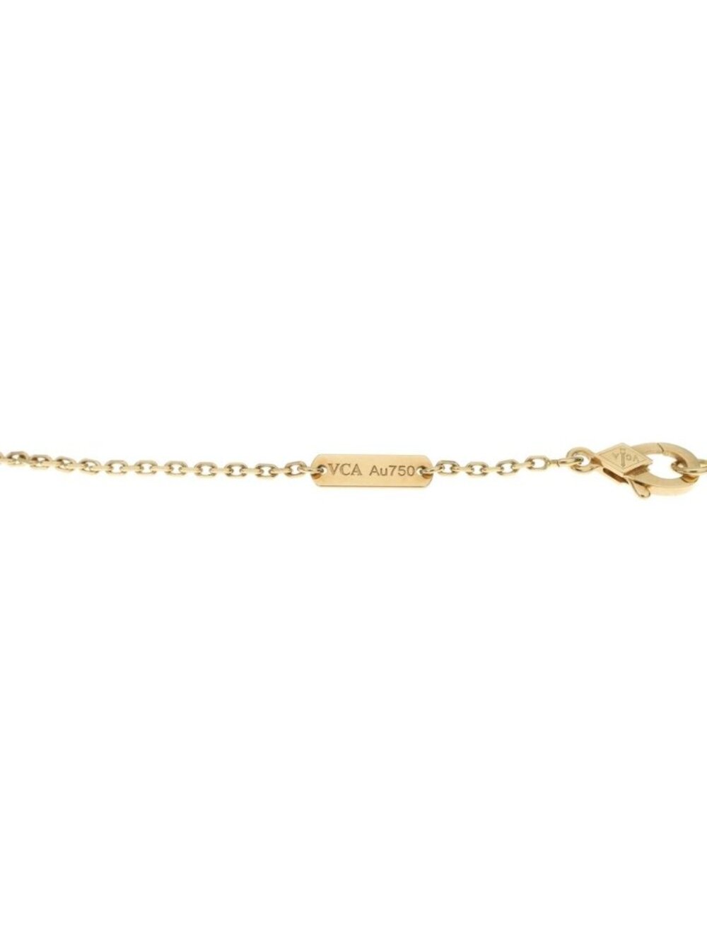 Van Cleef & Arpels Vintage Alhambra Mother of Pearl Necklace 18k Yellow Gold - Picture 5 of 6